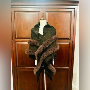 Gucci Brown/Black Shawl